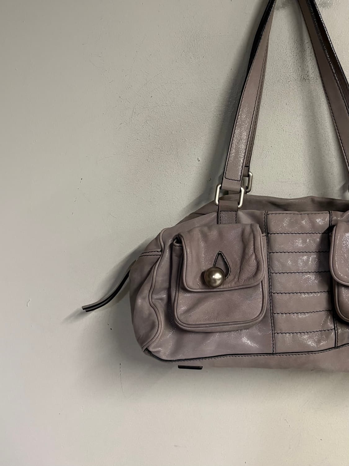 ESCADA taupe gray shoulder bag  상품이미지3