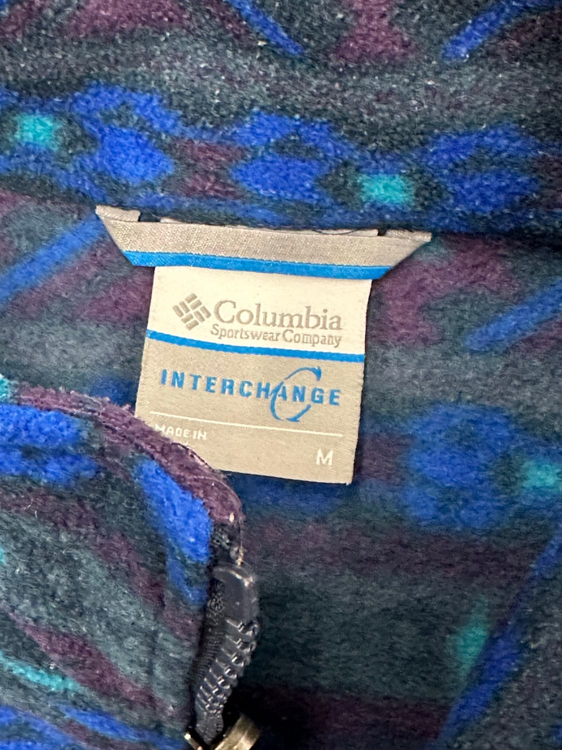 M)Columbia vintage 아즈텍 패턴 플리스 자켓 상품이미지4