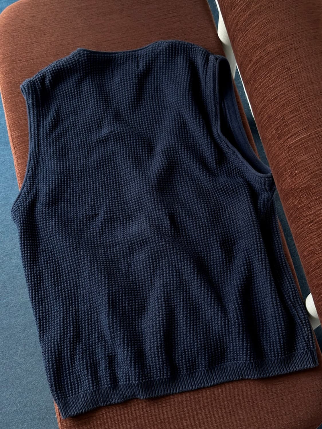 Cotton knitted design vest 상품이미지6