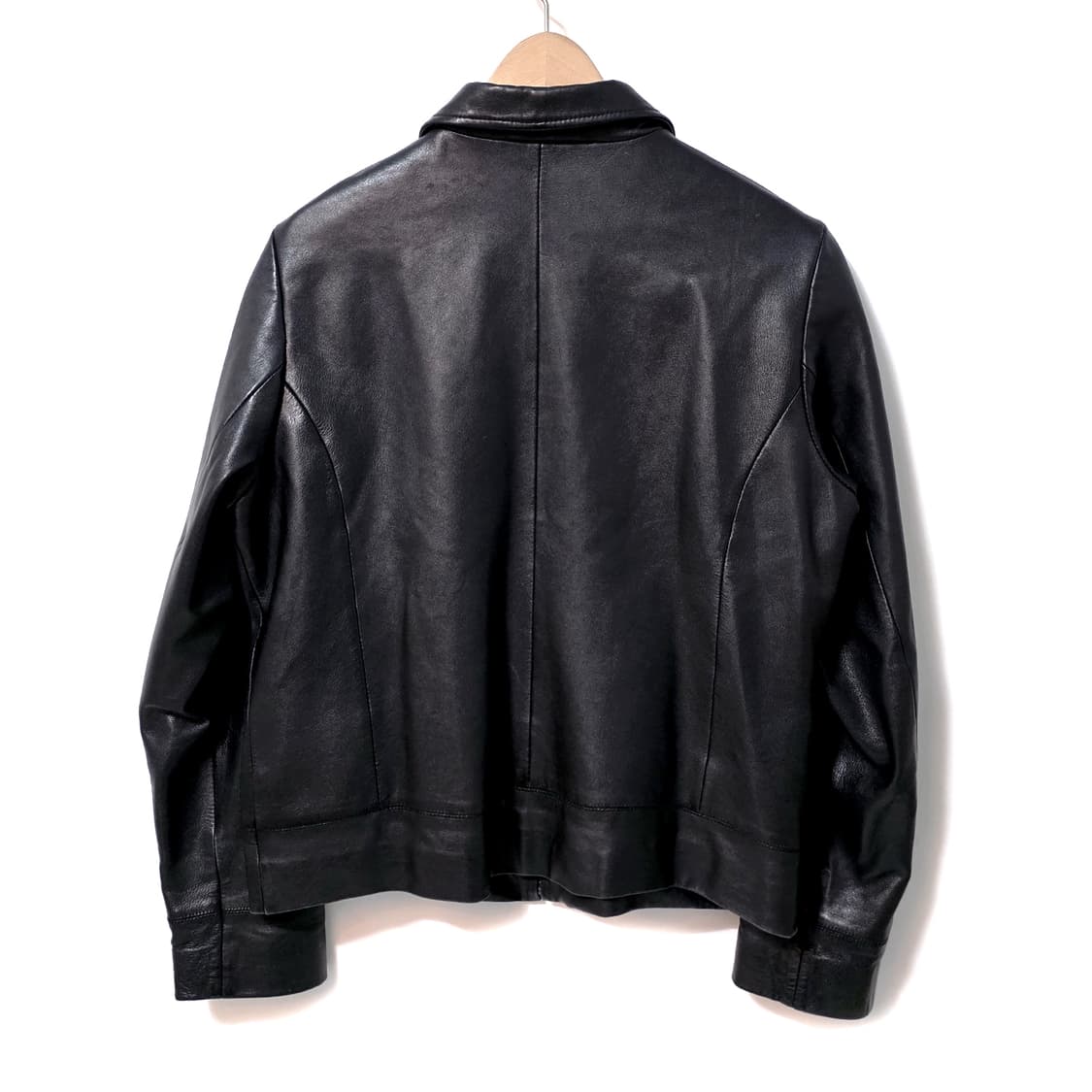 [W/L] 올드 갭 싱글 레더 자켓 블랙 상품이미지2