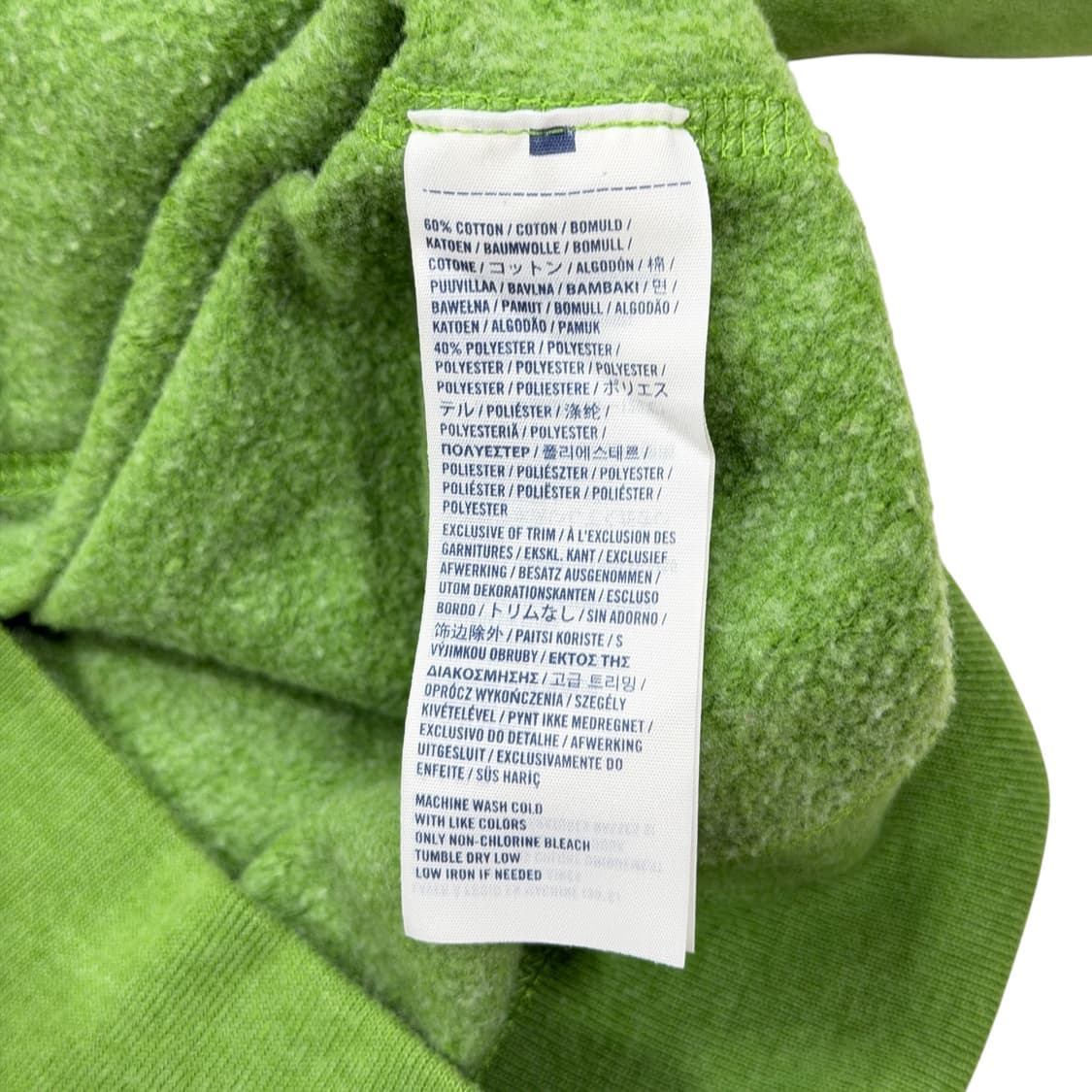 아베크롬비 빈티지 Y2K 말차그린 연두 스웻 기모 후드티 상품이미지4