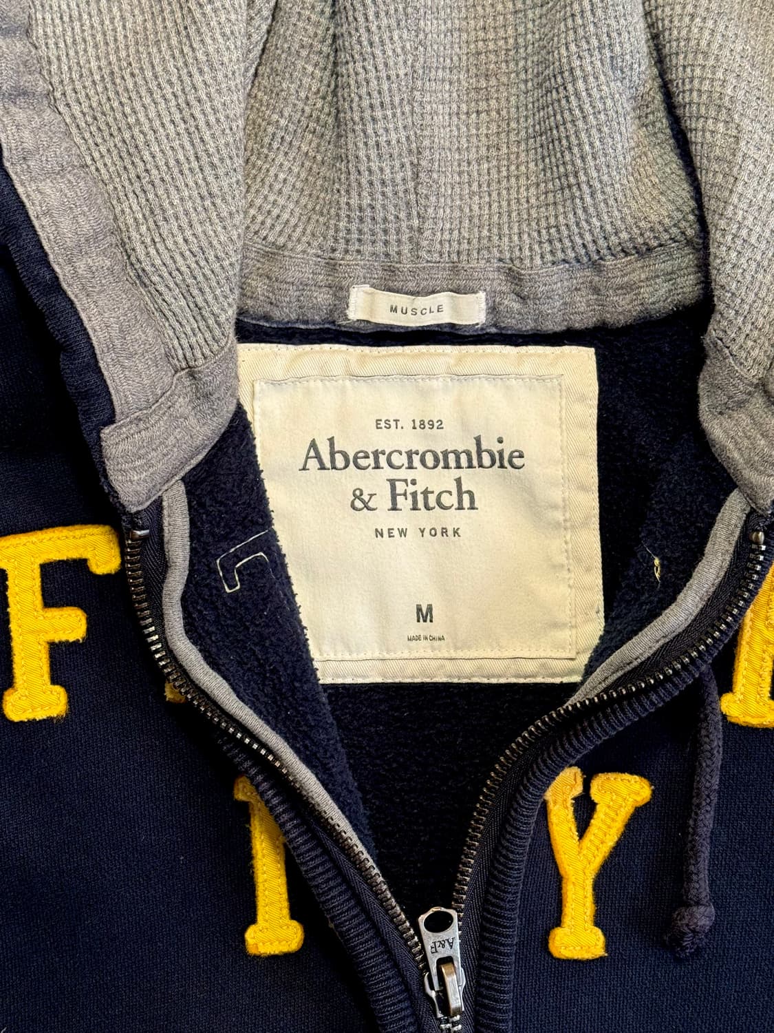 아베크롬비 아플리케 패치 후드집업 상품이미지3