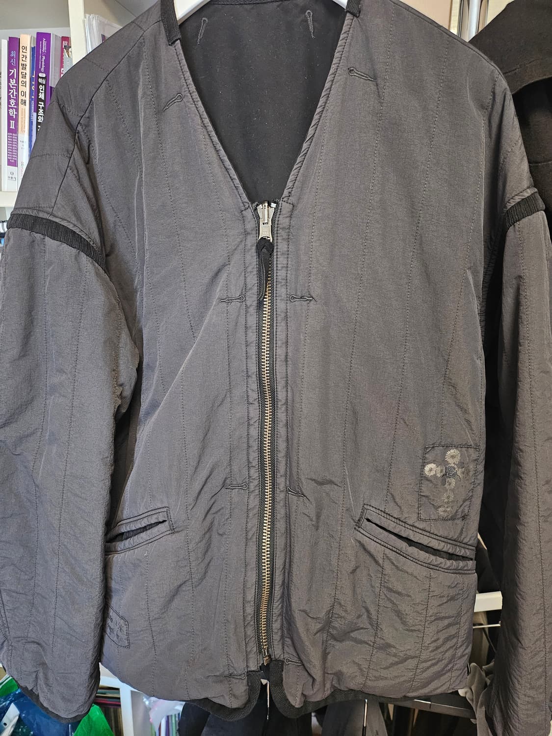 [4] 폴리테루 라이너 자켓 블랙+차콜  상품이미지1