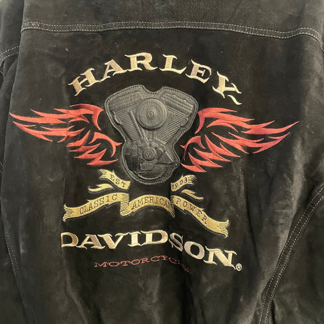 할리데이비슨 가죽 스웨이드 봄버자켓 상품이미지8