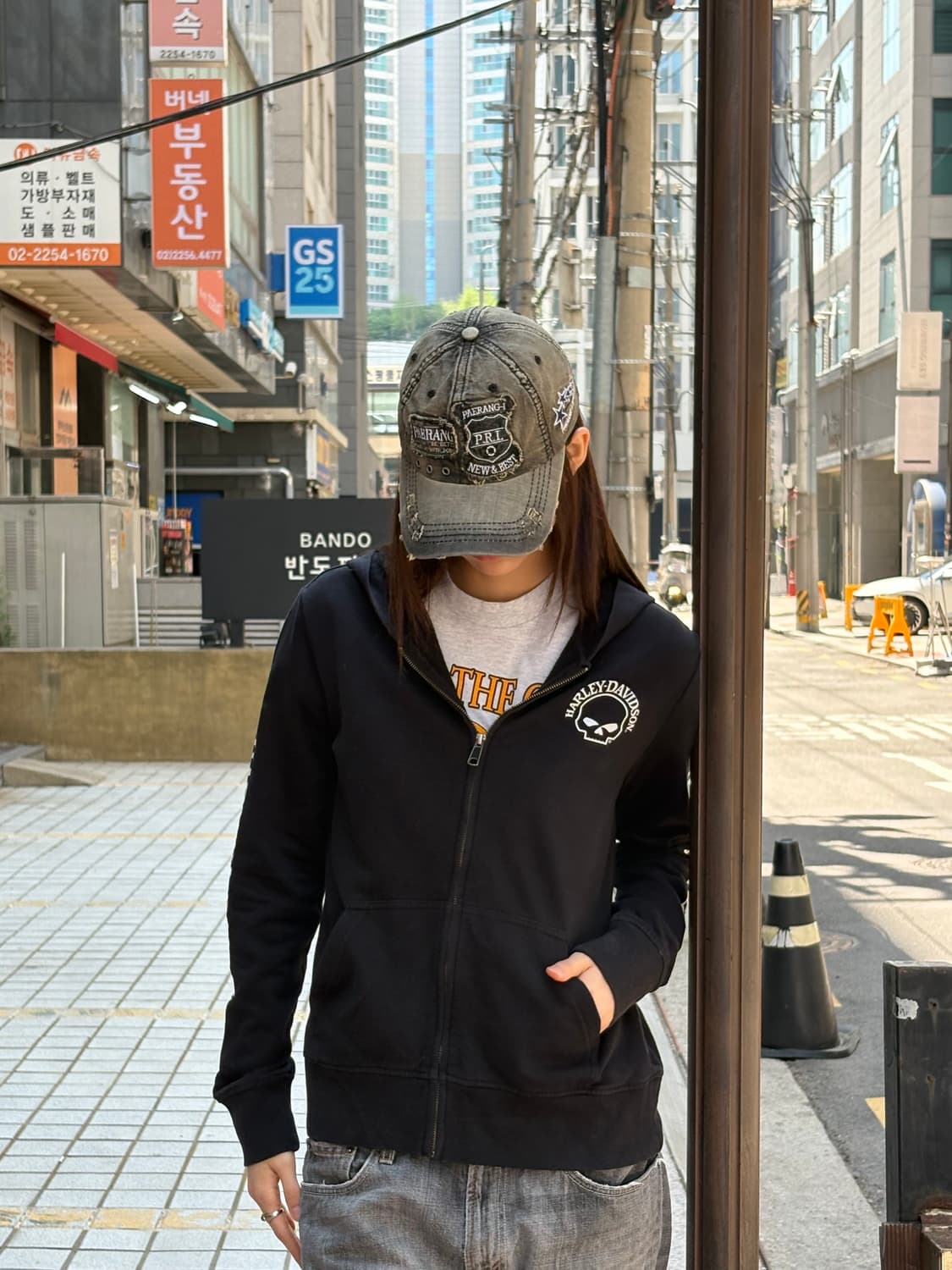 할리데이비슨 후드집업 블랙 상품이미지5