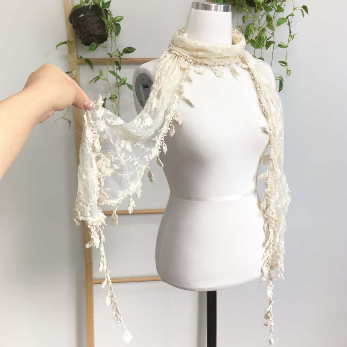 JPN/ 모리걸스카프 모리룩스카프 레이스스카프 얇은스카프 상품이미지1