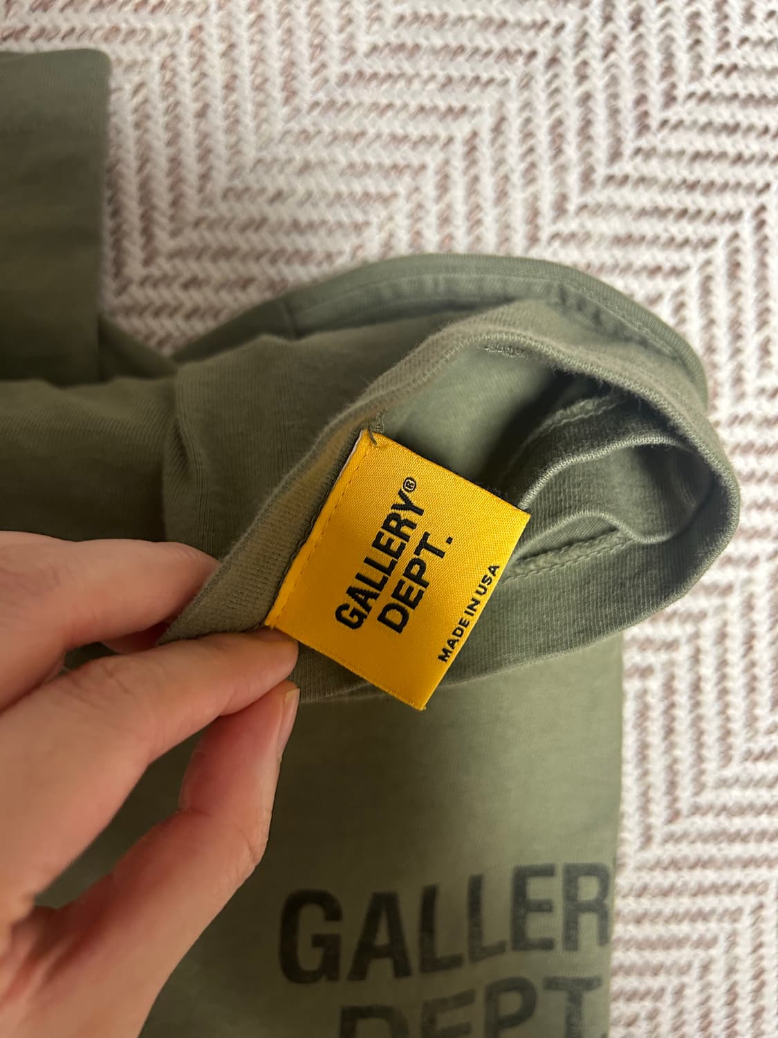 갤댑 25FW 신상 올리브 티셔츠(새재품) 상품이미지7