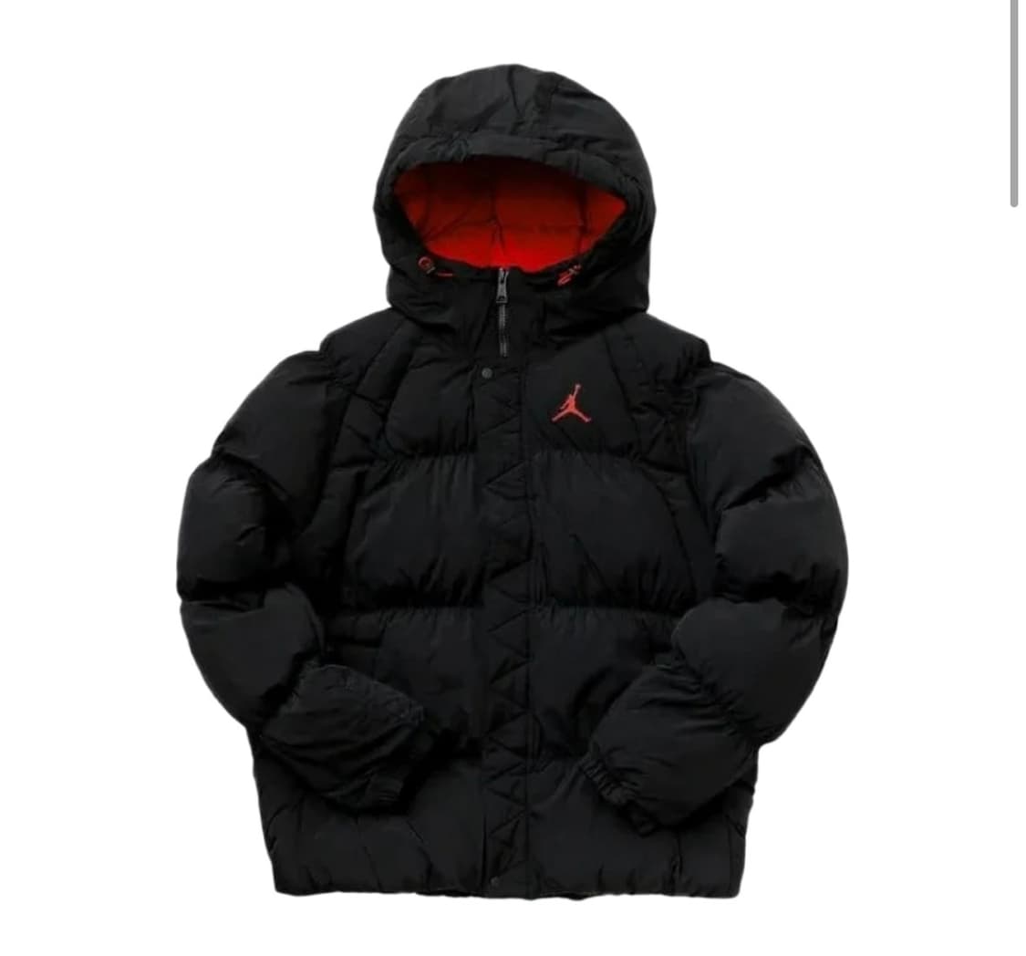 조던 에센셜 퍼퍼 자켓 블랙 파이어 레드  상품이미지1