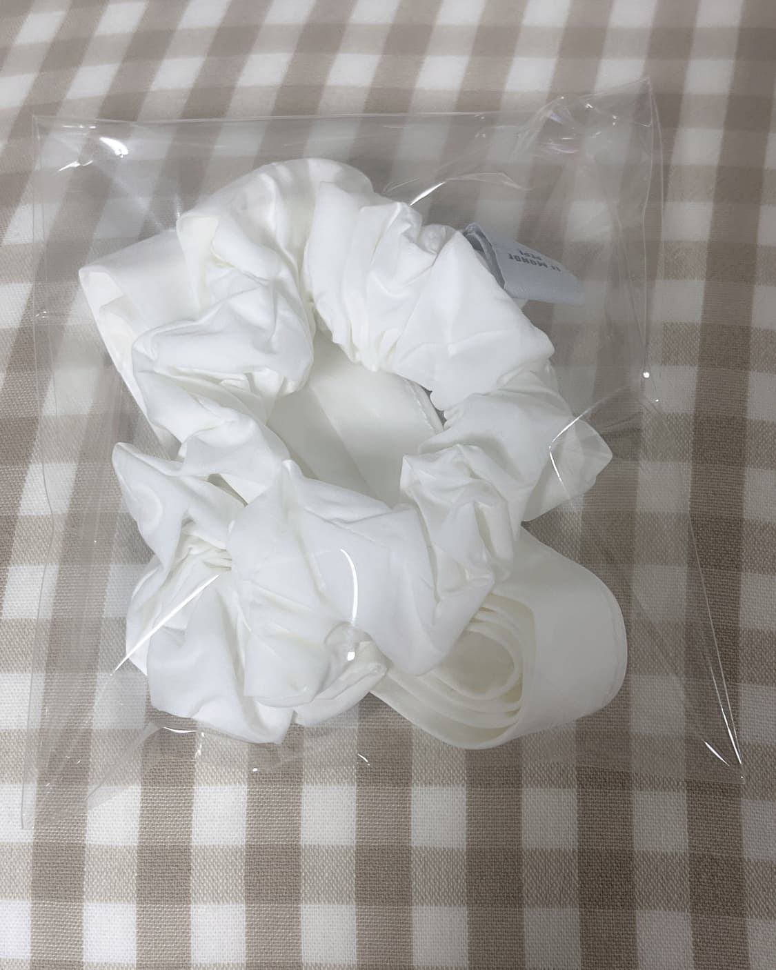 르몽드페페 ribbon hair scrunchie - white 상품이미지4