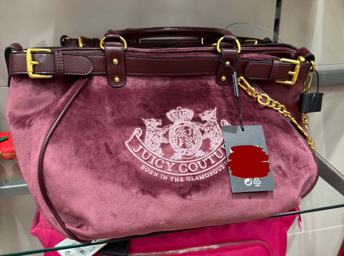 [수능기념할인] 대대장 신상 쥬시꾸뛰르 브라운 벨벳 숄더백 상품이미지3