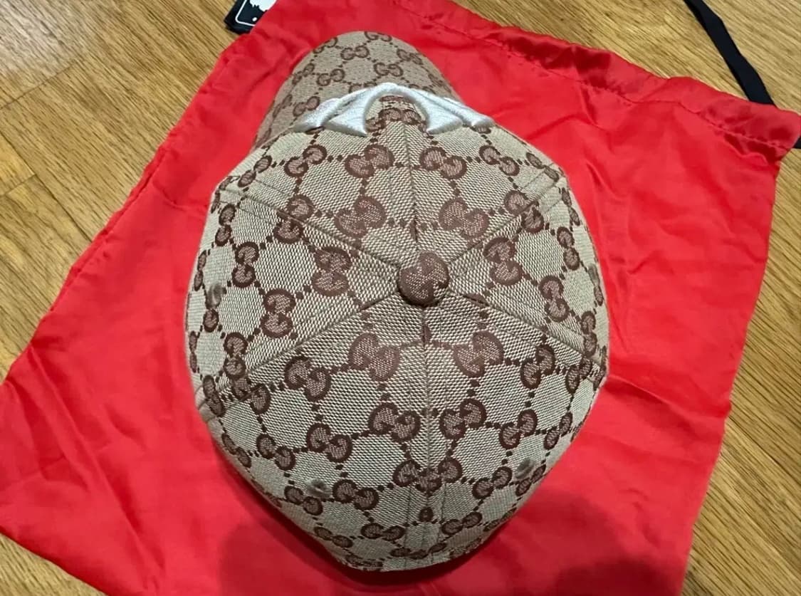 구찌/뉴욕양키스빅자수로고캡/os 상품이미지5