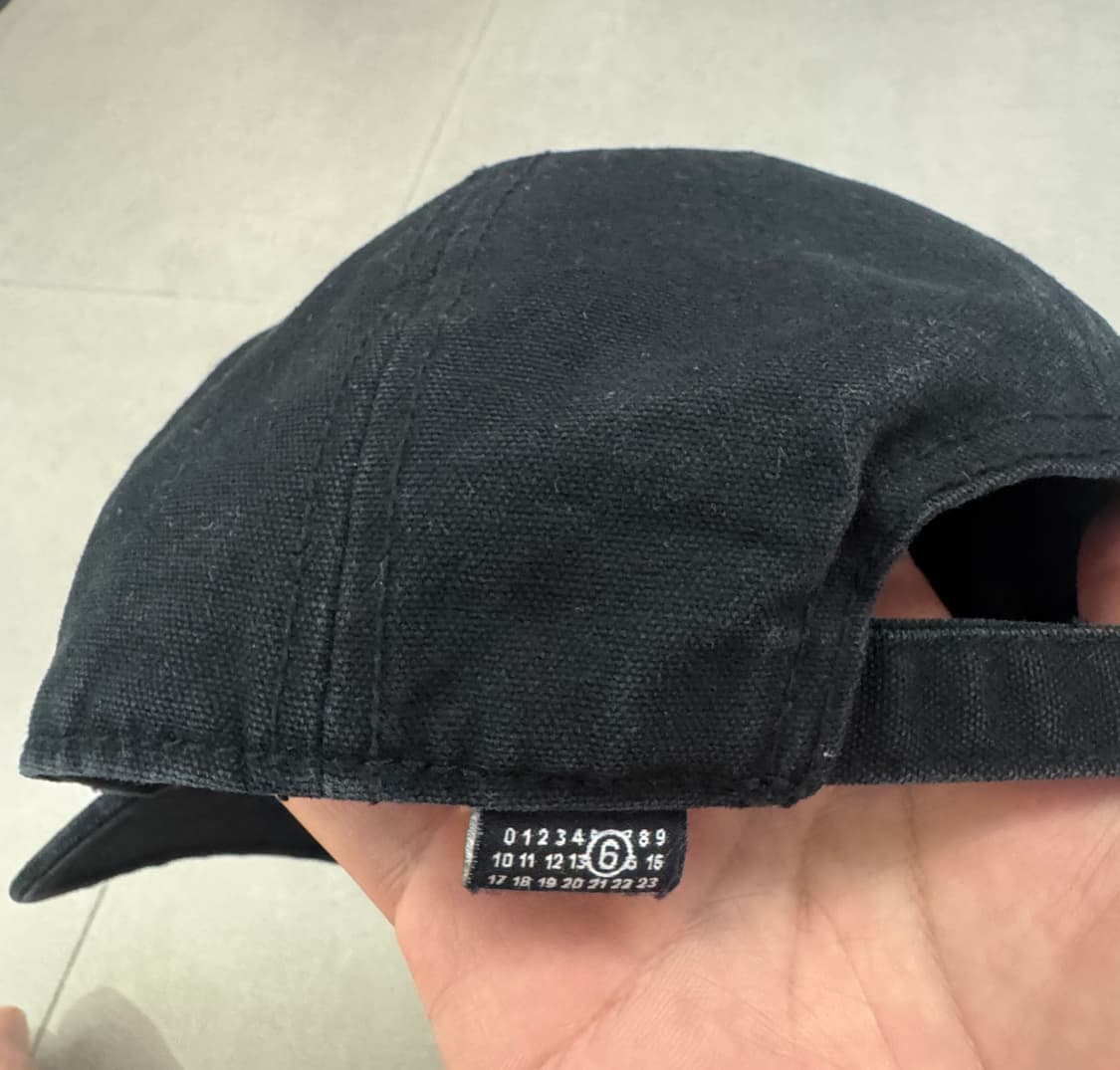 MM6 메종마르지엘라 넘버링 워시드 캔버스 모자 사이즈L 상품이미지4