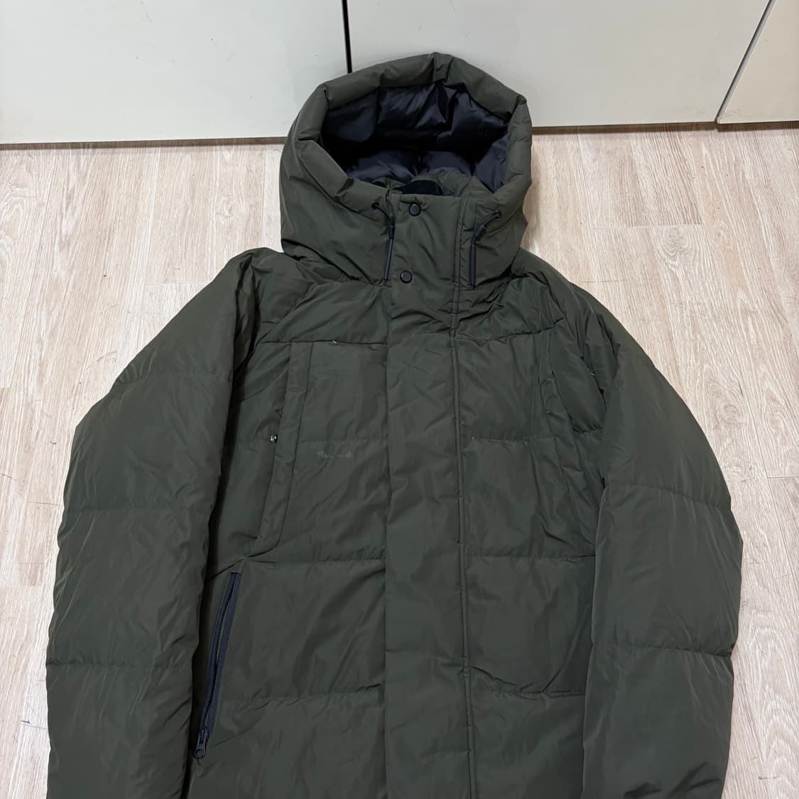탑텐 남성 덕다운 후드 롱패딩 M/95 상품이미지2