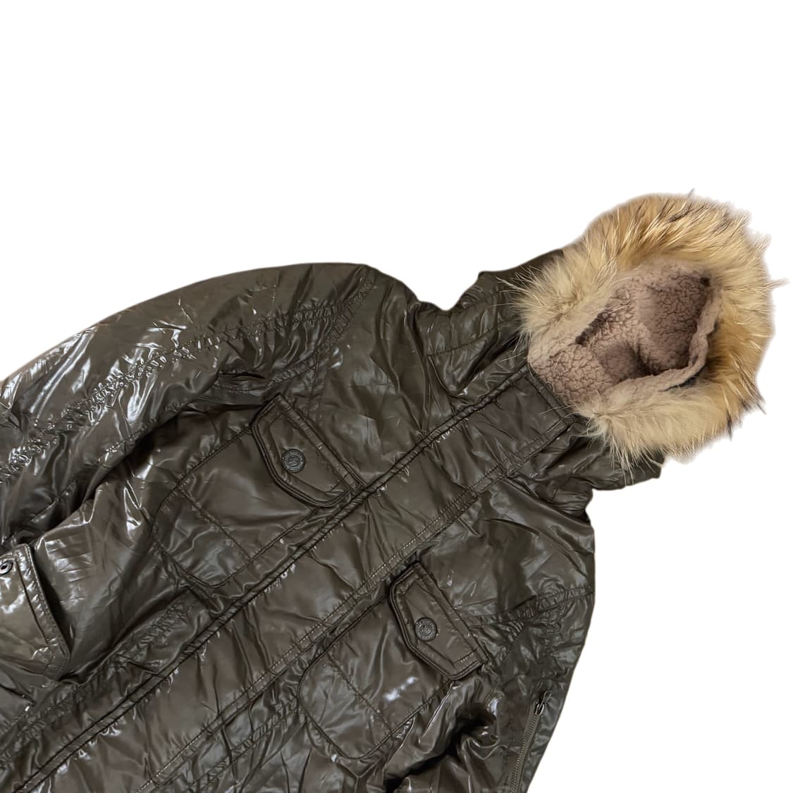 Von dutch 본더치 퍼후드 패딩 점퍼 상품이미지1