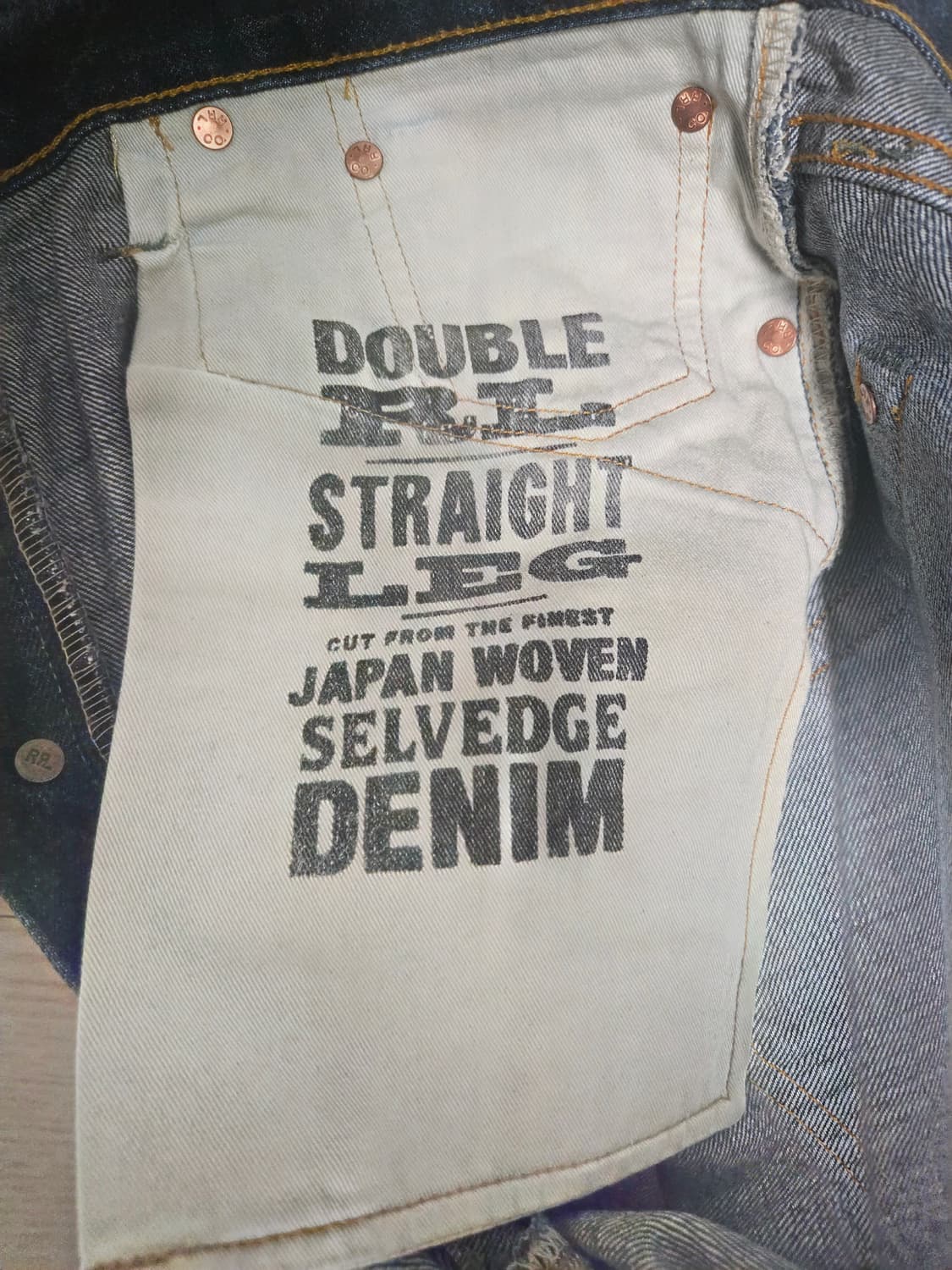 RRL 더블알엘 홀리 셀비지 스트레이트진 상품이미지7
