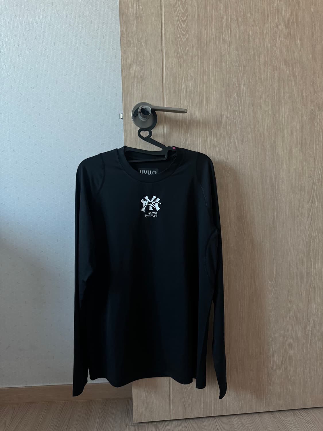 UVU 롱슬리브 트레이닝 티셔츠 L 블랙 상품이미지5