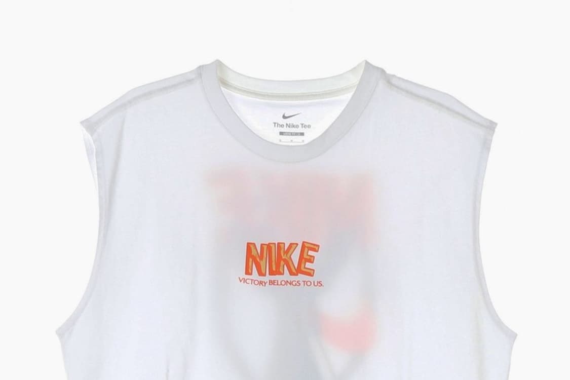 나이키 니케 여신상 그래픽 슬리브리스 화이트 M 상품이미지3