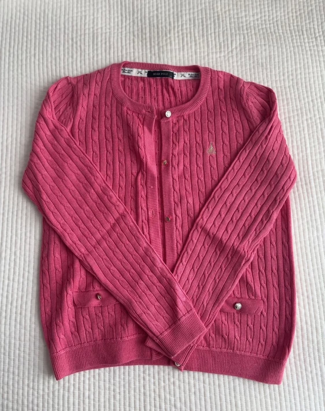 봄시즌)빈폴 여성 꽈배기가디건팝니다 상품이미지1