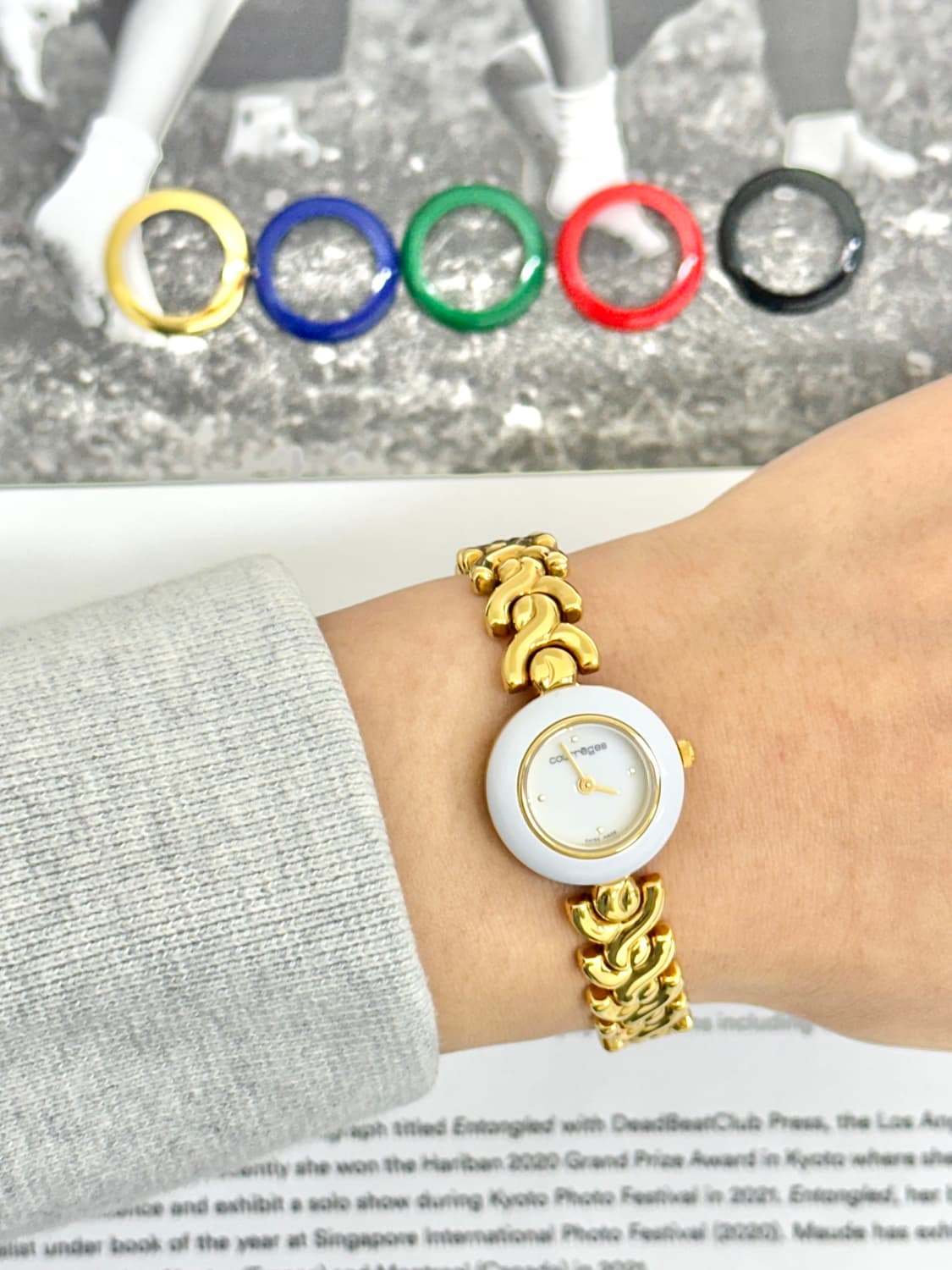 <데드스탁> 꾸레쥬 베젤 체인지 시계 상품이미지10