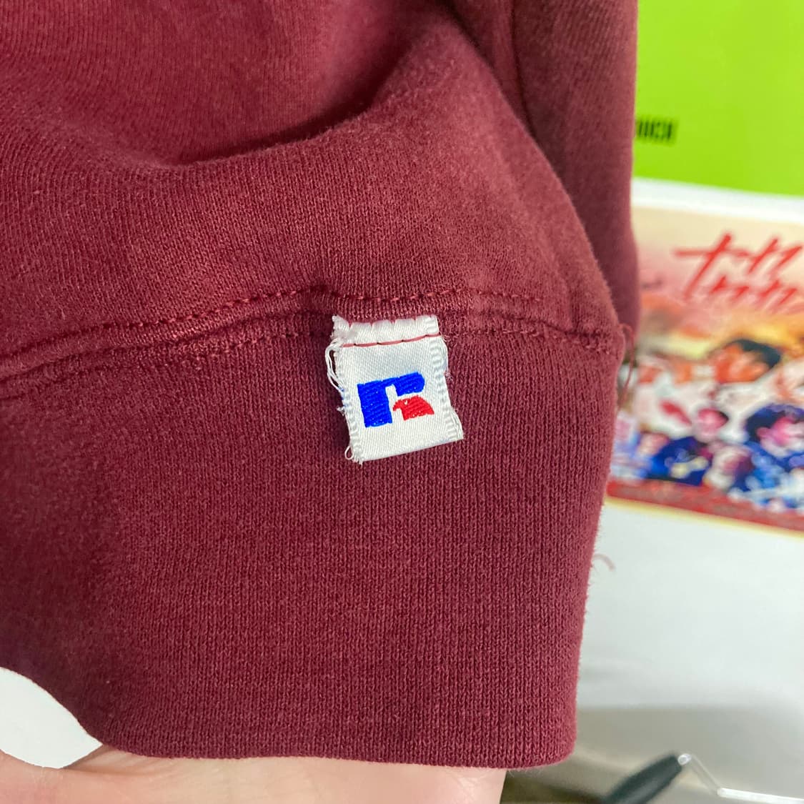 90‘s USA 러셀 맨투맨 ‘버건디‘ 상품이미지3