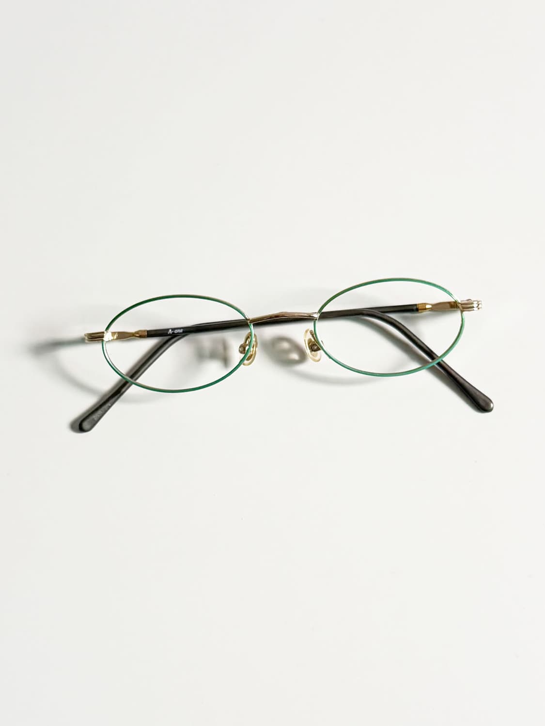 A.ONE 슬림 오벌 메탈 프레임 빈티지 안경 상품이미지1