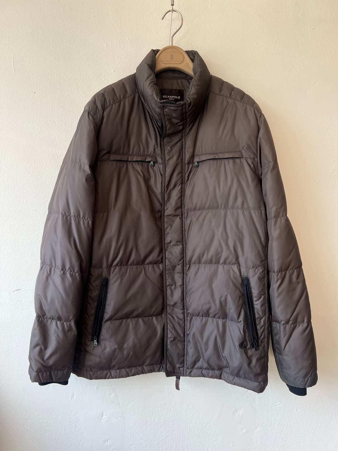 빈폴골프 남성 브라운 다운패딩점퍼 간절기점퍼 상품이미지2