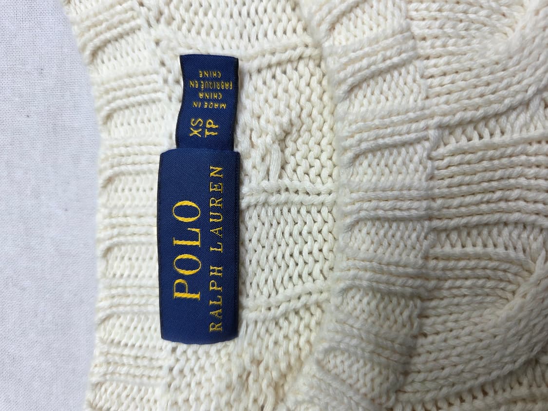 폴로 하트 꽈배기 니트 xs 상품이미지3