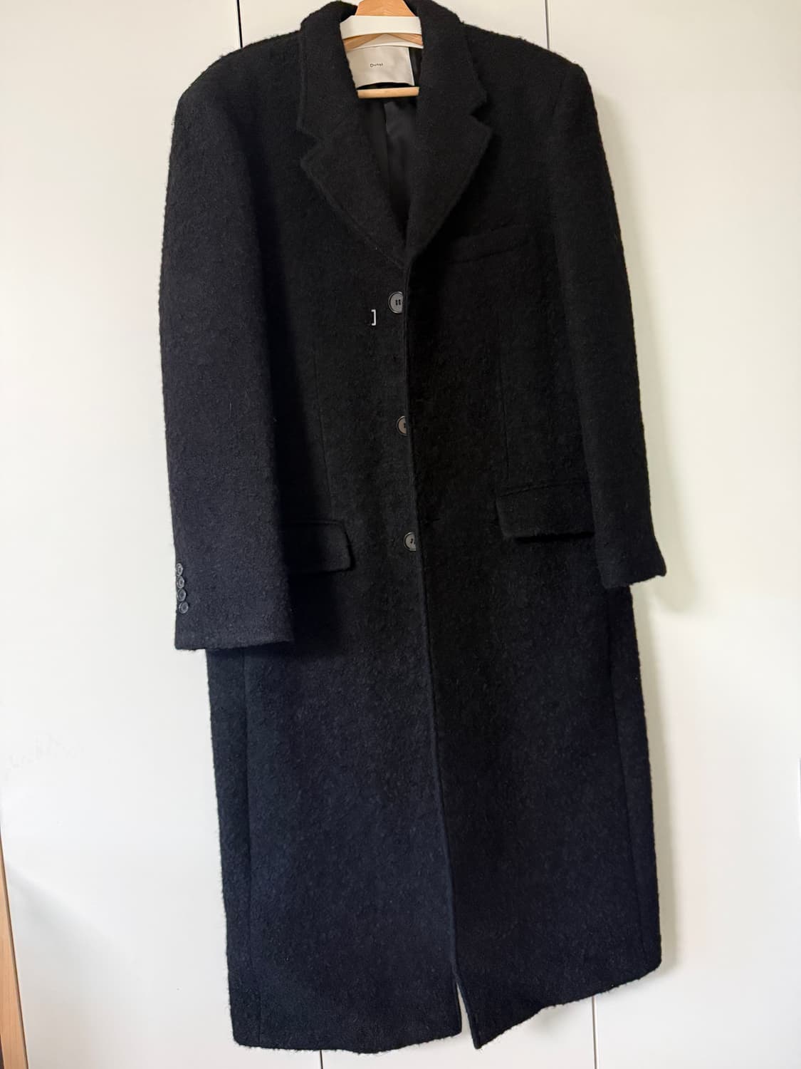 던스트 부클 울 코트 블랙 L 상품이미지2