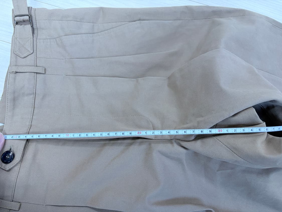 반츠 BTS 코튼 투턱 팬츠 카키, 치노팬츠, bants 슬랙스 상품이미지8