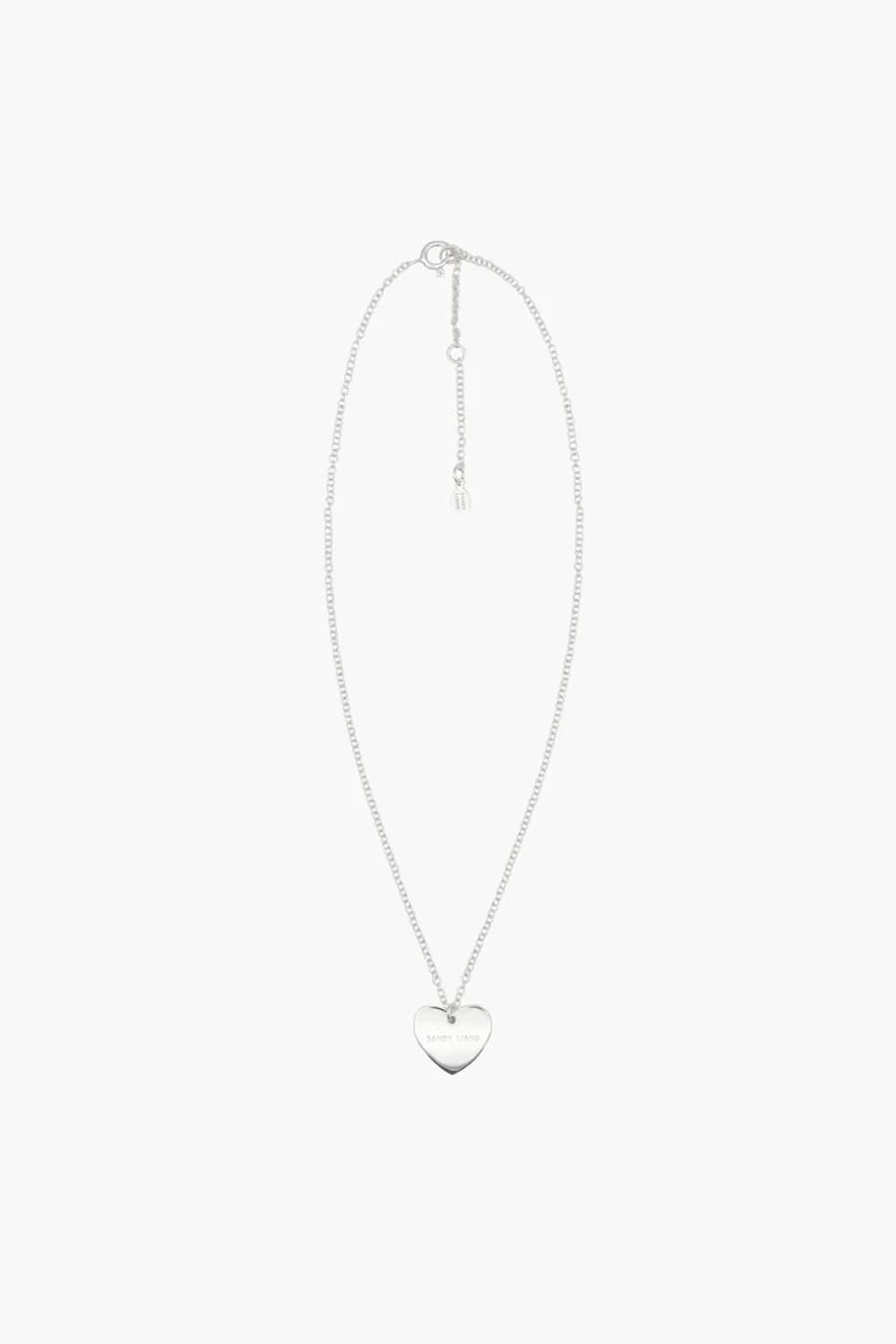 샌디리앙 26ss 하트 태그 목걸이/실버 상품이미지3