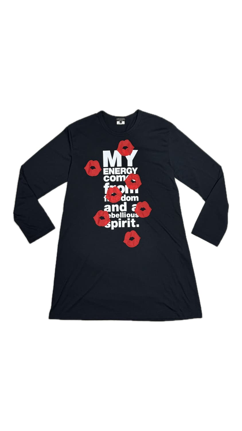 2023 꼼데가르송 자유와 혁명 정신 입체 입술 프린팅 원피스 상품이미지1