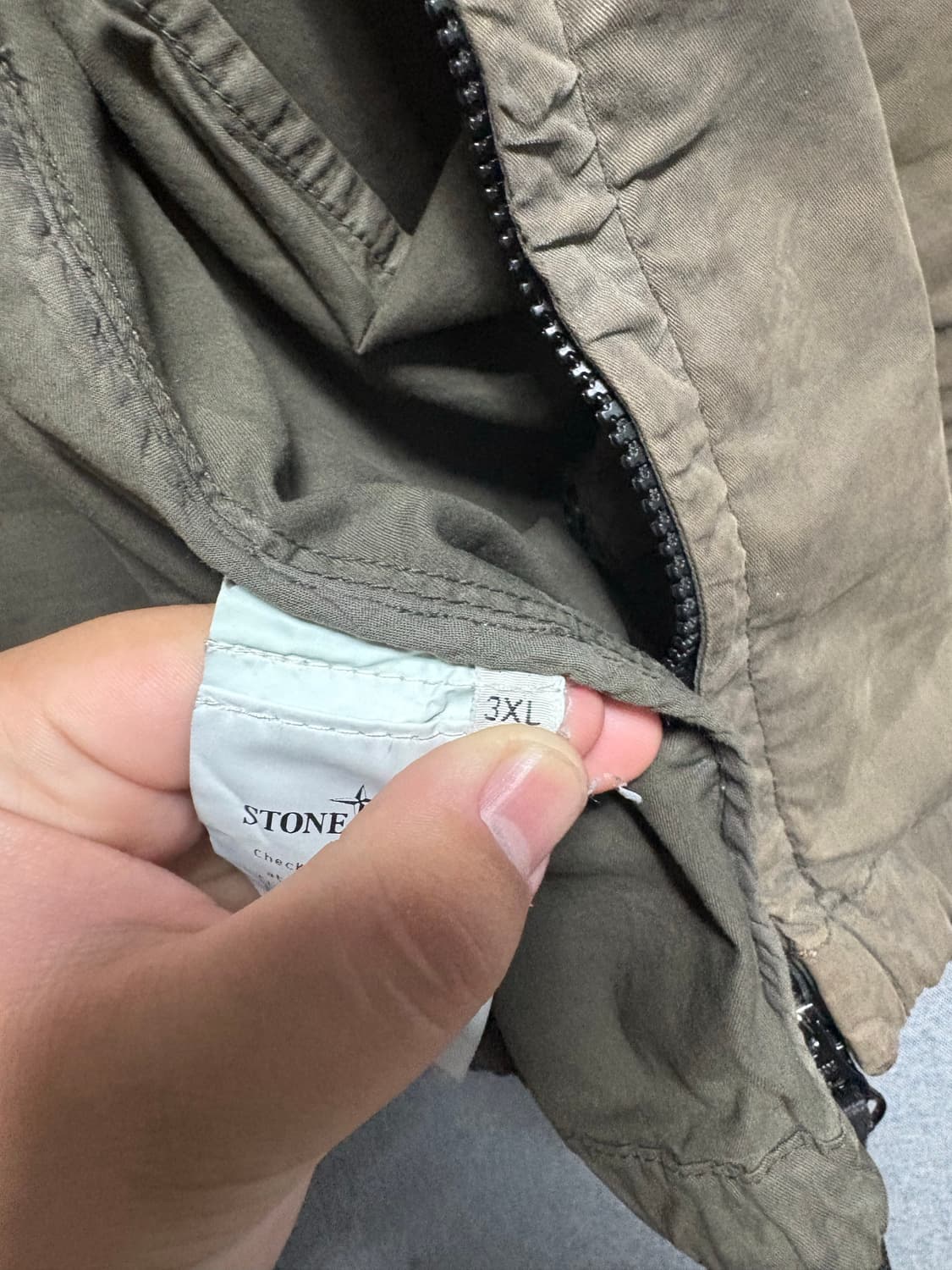 [3xl] 스톤아일랜드 수피마 코튼 자켓 다크카키 상품이미지8