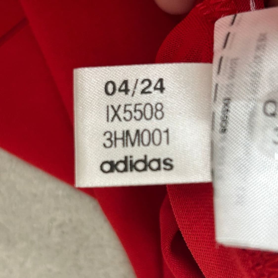 ADIDAS 아디컬러 3s 핀 스트라이프 드레스 레드 XL 상품이미지8