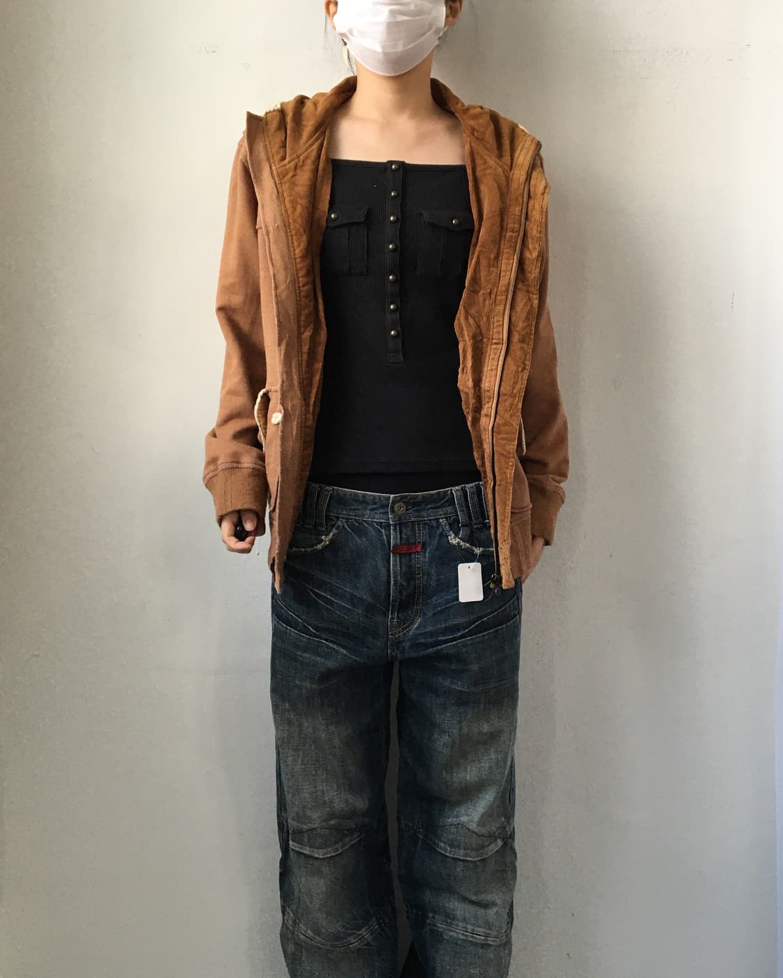 Duffle button high neck hood jacket 상품이미지8