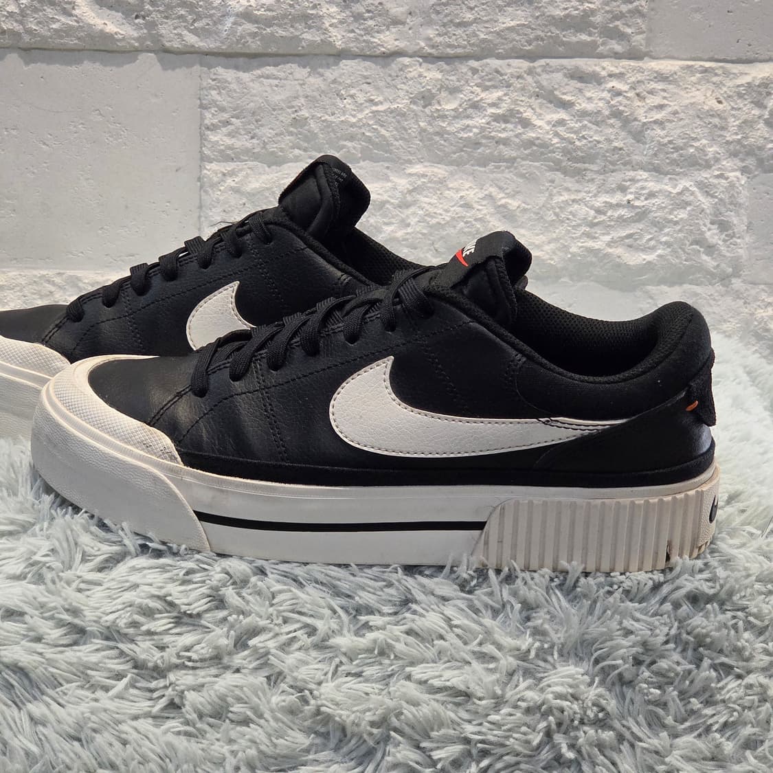 6q-6:나이키 코트 레거시 리프트 블랙 (27cm) 상품이미지2