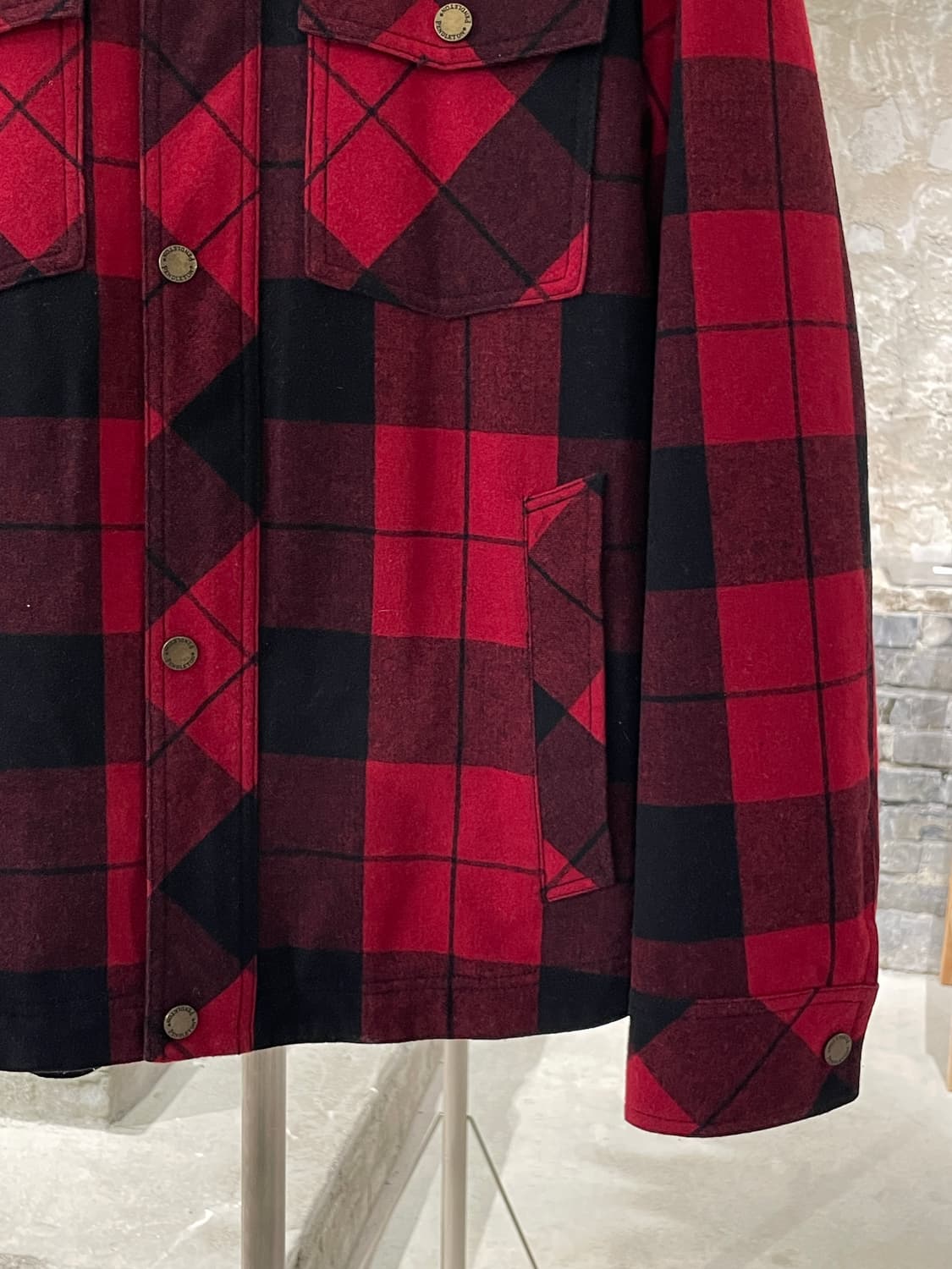 펜들턴 레드 트윈 포켓 버팔로 체크 플란넬 자켓 상품이미지5