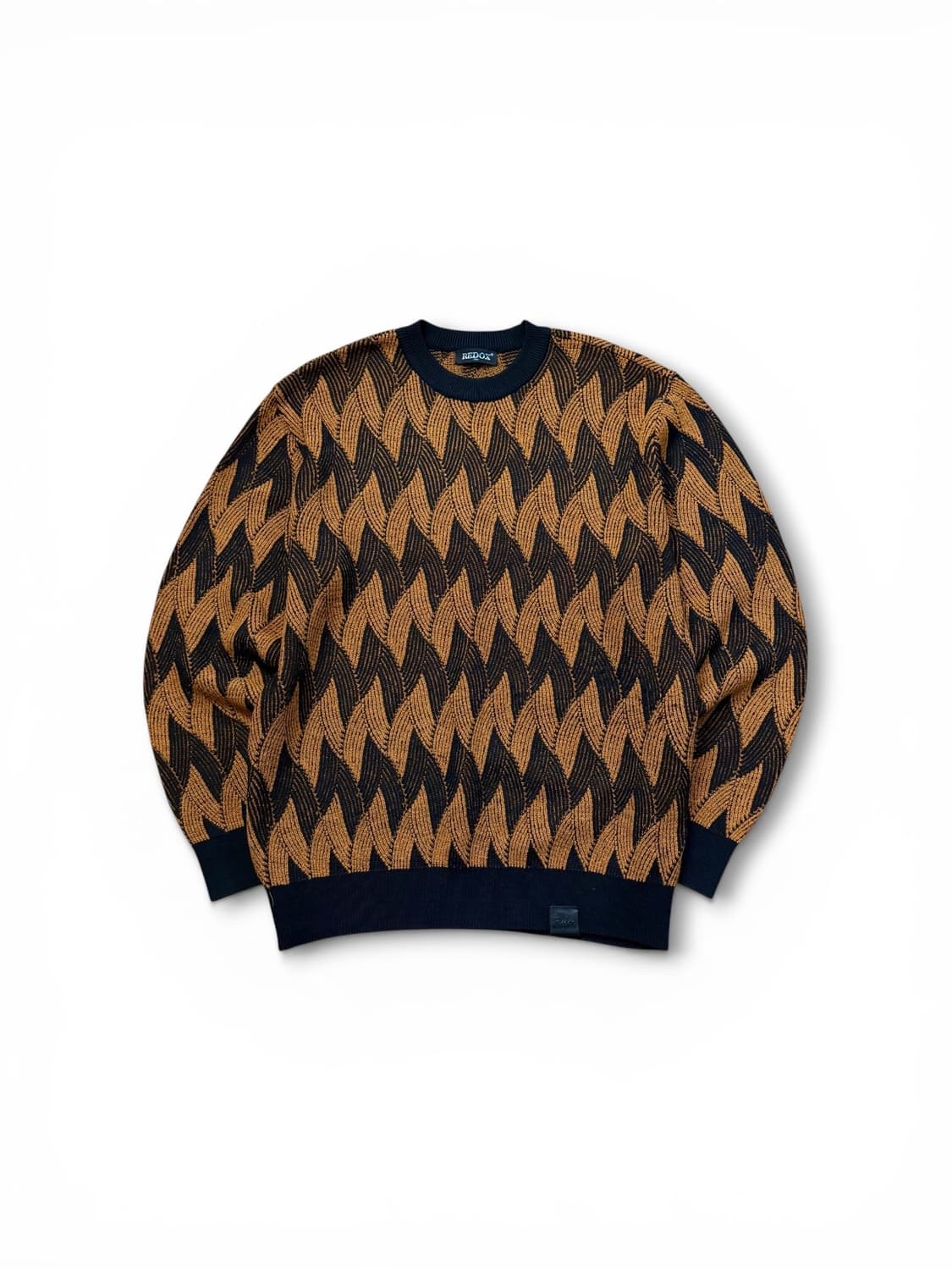 레드옥스 기하학 패턴 니트 스웨터 상품이미지1