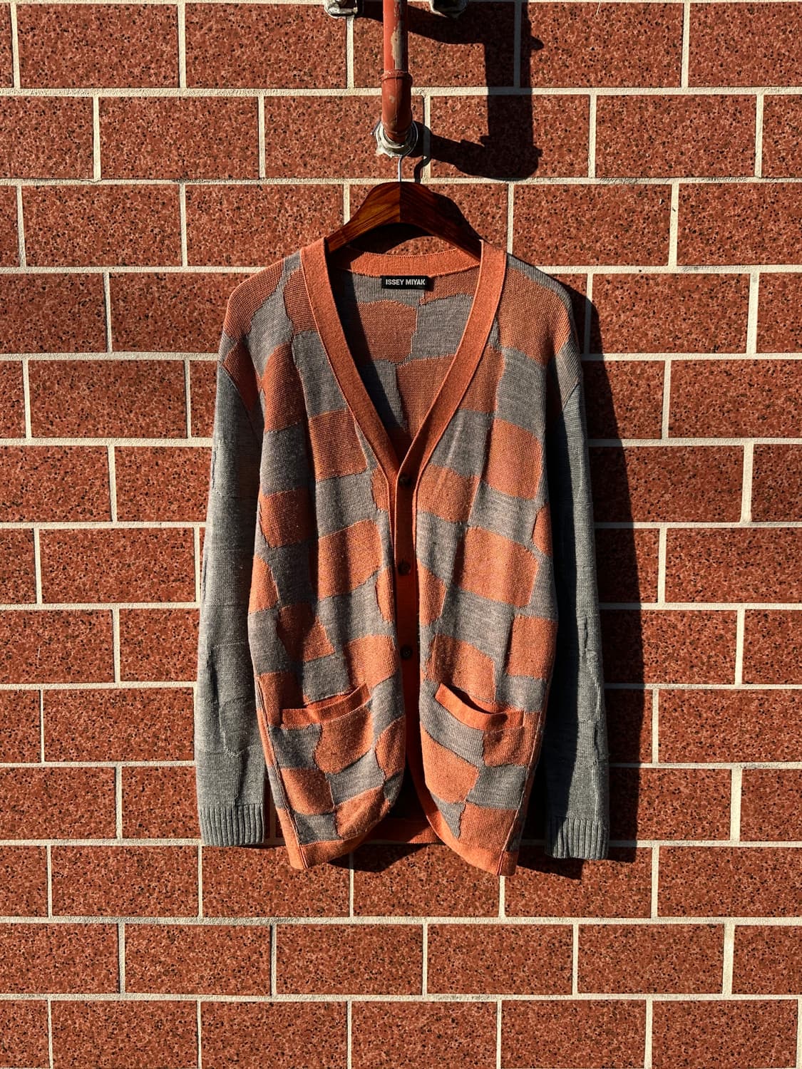Issey miyake check wool cardigan 상품이미지2