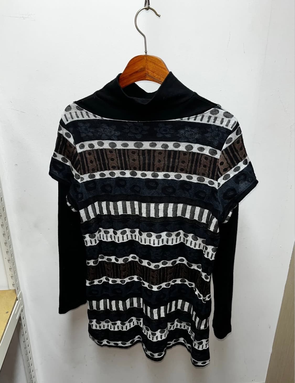 빈티지 도트 니트  상품이미지3