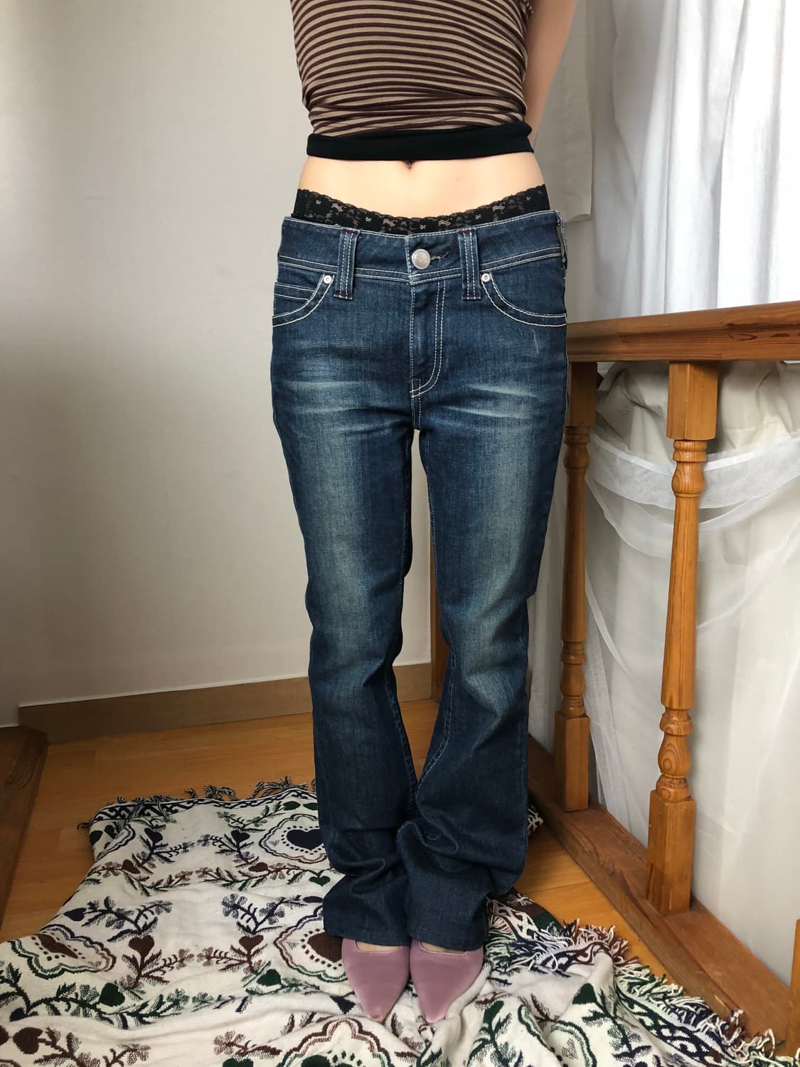Levi's / Low-Rise Stitch Flare Jeans 상품이미지1