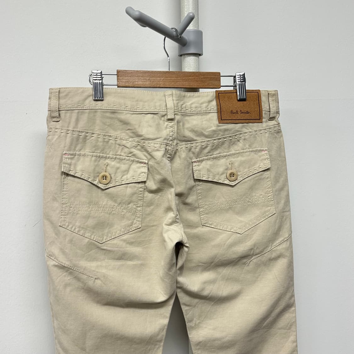 폴스미스 코튼린넨 스티치 로고 팬츠 상품이미지6