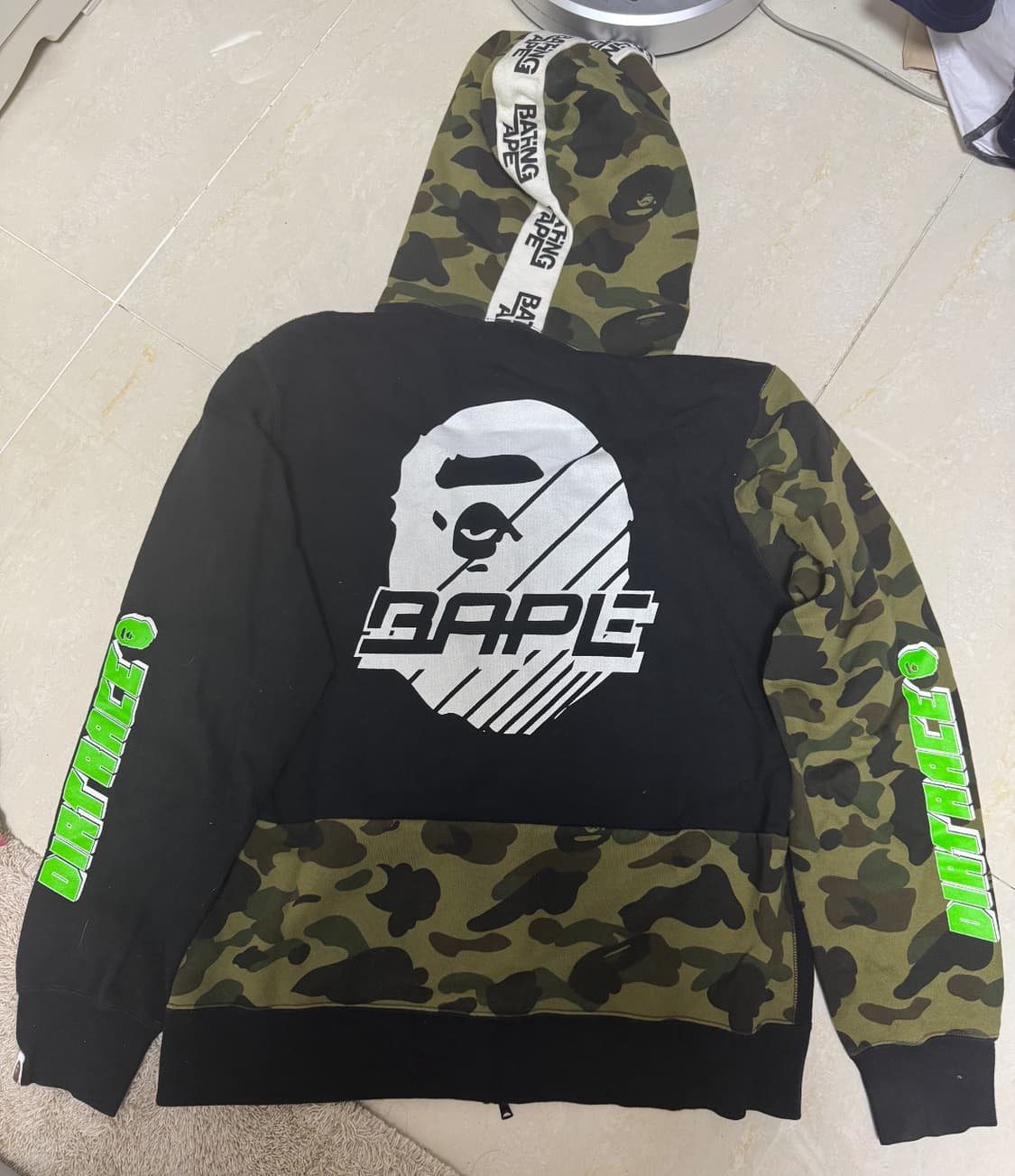 XL 베이프(BAPE) BMX 마스크 후드집업 상품이미지2