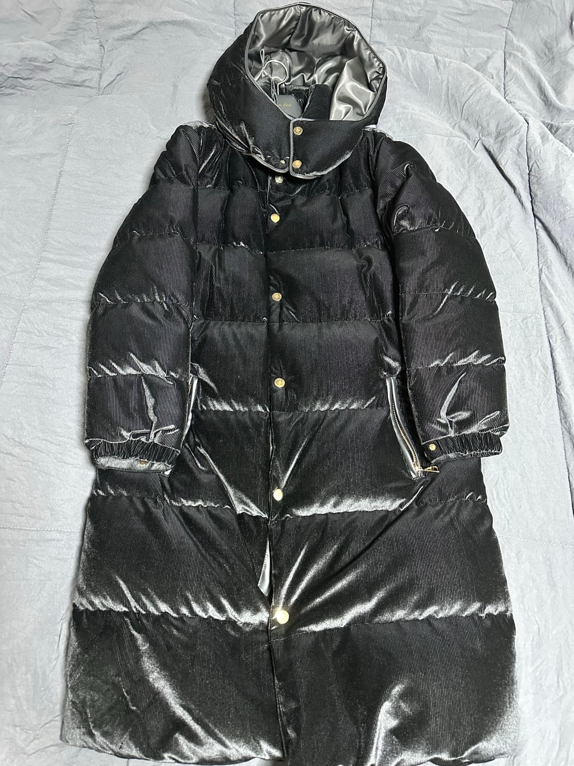 라피나토에투알 벨벳 덕다운 롱패딩 52 상품이미지3