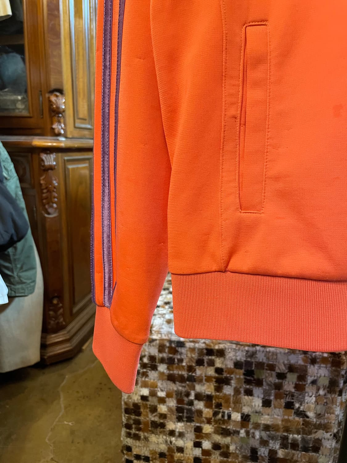 아디다스 올드스쿨 빅로고 여성 트랙탑 후드 저지 자켓 상품이미지4