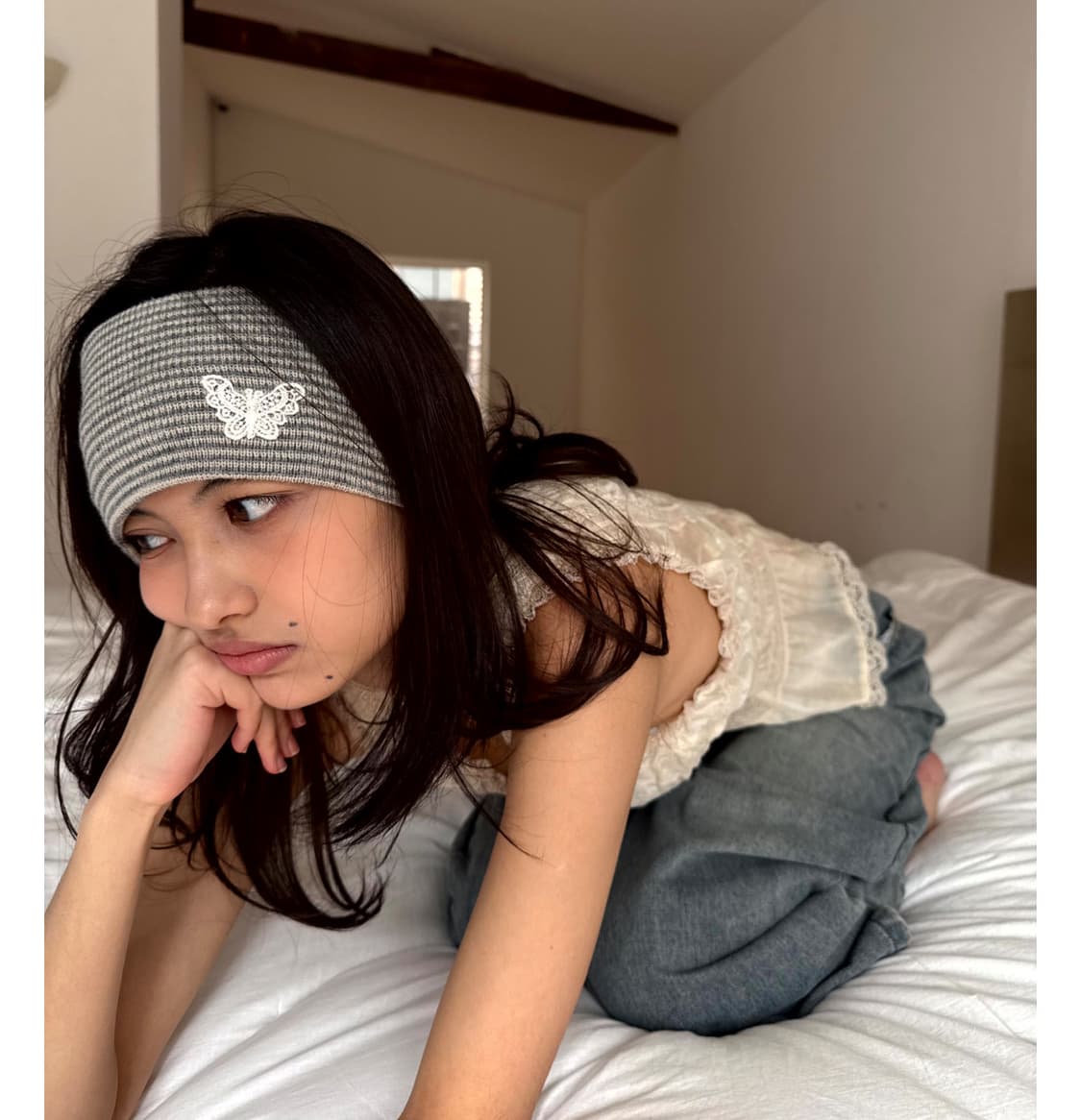 sieor 시오르 헤어밴드 Liny Striped Headband y2k 상품이미지1