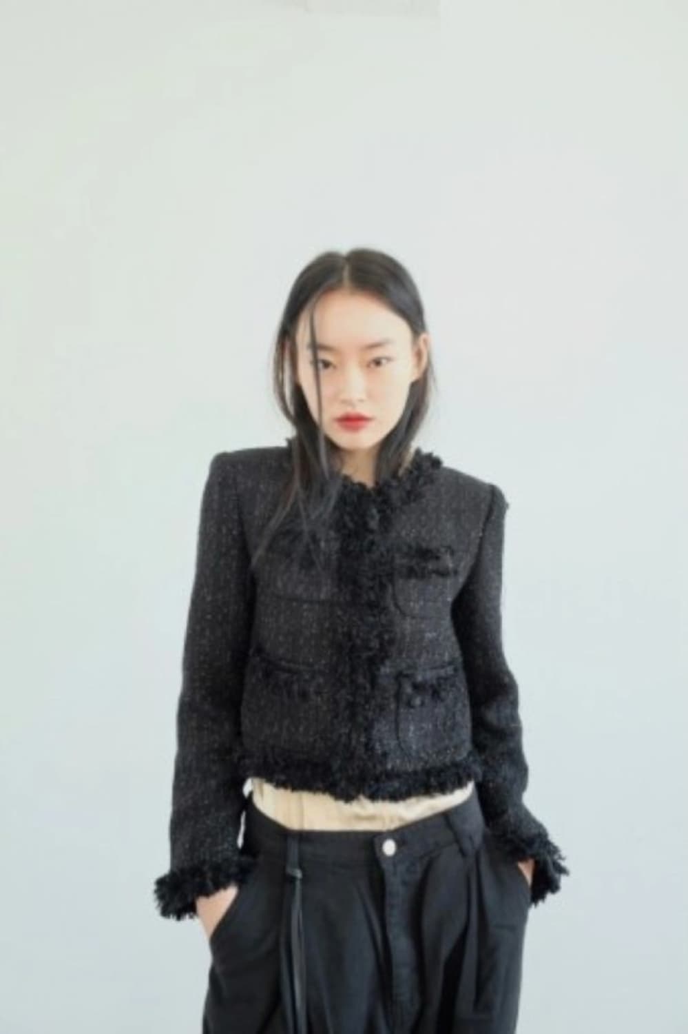 투밍 이네기 오도어 블랙 트위드 자켓 상품이미지3