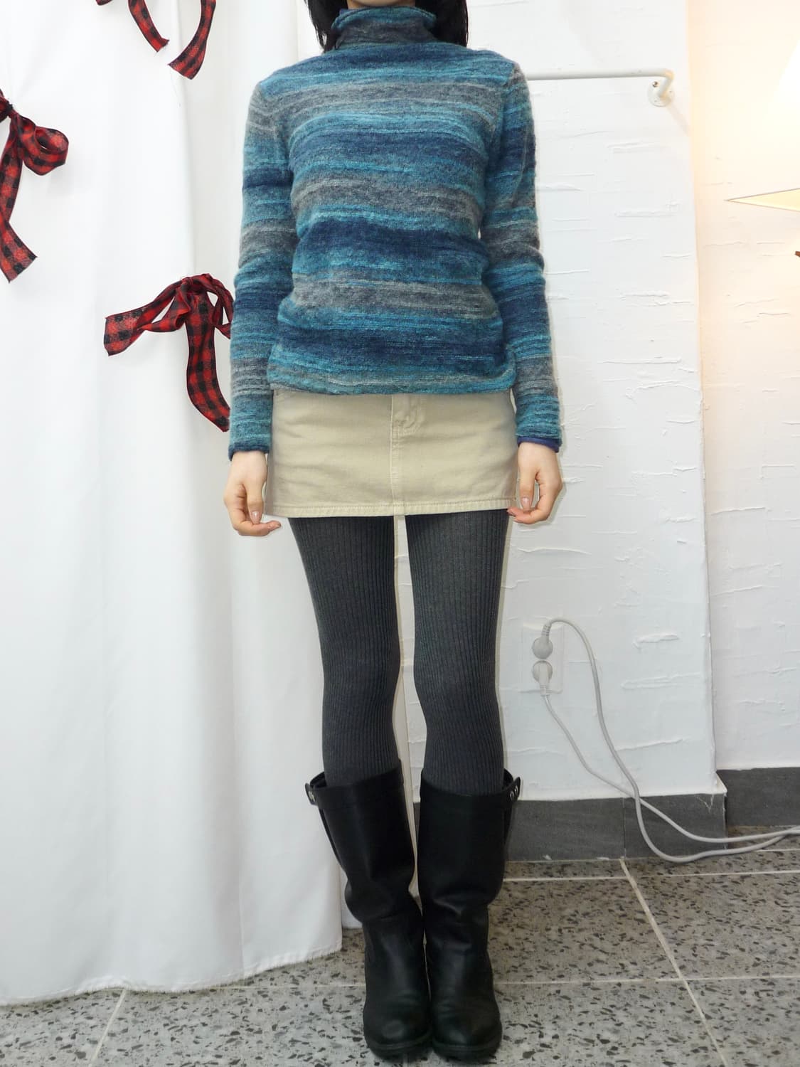 faded blue knit 상품이미지2