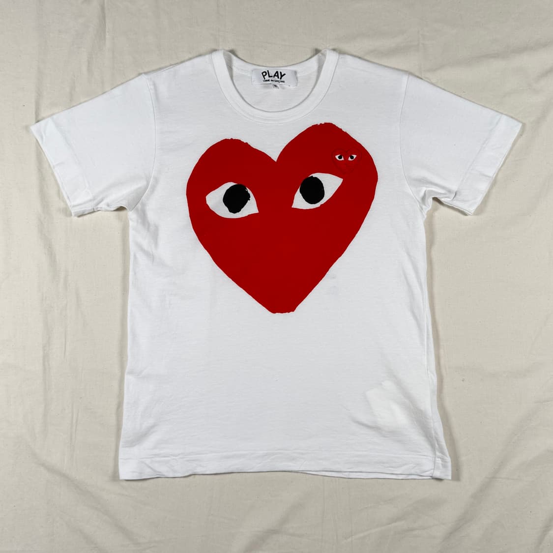 꼼데가르송 플레이 여자 반팔 티셔츠 반팔티 상품이미지1