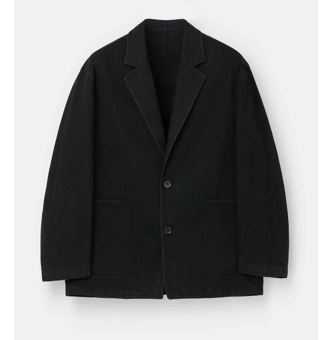 6SS 커스텀멜로우 Black Notched Lapel Denim 자켓 상품이미지3