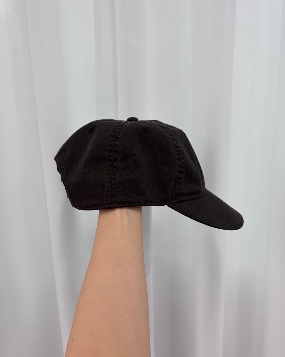 더블알엘 RRL 가먼트다잉 트윌 볼캡 블랙  상품이미지5